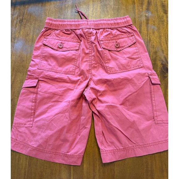 Ruff Hewn Boys Pink Cargo Shorts Size Medium 10/12 Cotton Elastic Waist Summer W - Picture 3 of 8